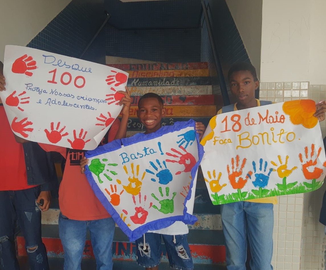 Escolas da Rede Municipal realizam campanha de conscientização em Referência ao Dia Nacional de Combate ao Abuso e à Exploração Sexual de Crianças e Adolescentes